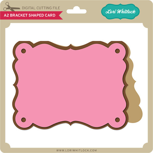 A2 Bracket Shaped Card