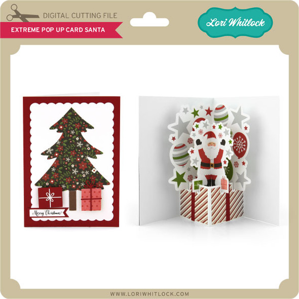 Extreme Pop Up Card Santa