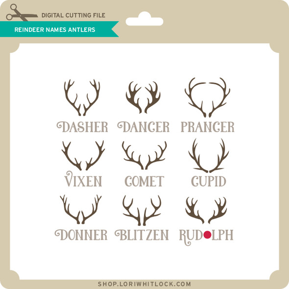 Reindeer Names Antlers