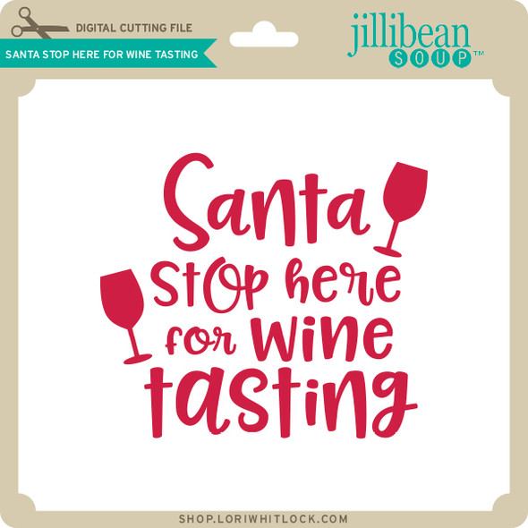 Santa Stop Here for Wine Tasting