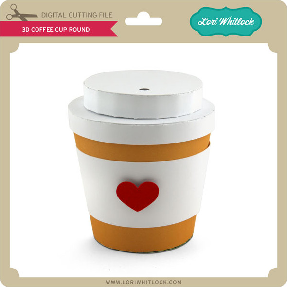 3D Coffee Cup Round