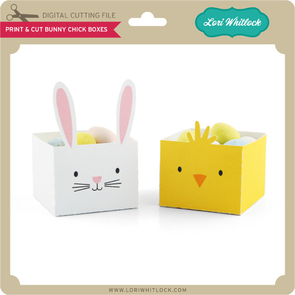 Print & Cut Bunny Chick Boxes