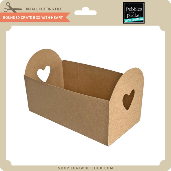 Rounded Crate Box with Heart
