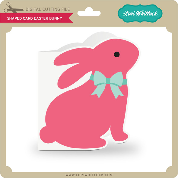 Shaped Card Easter Bunny