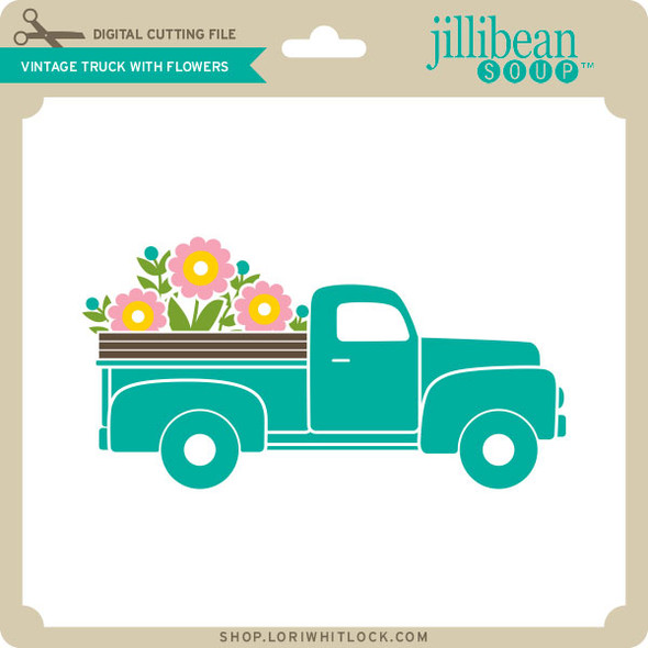 VIntage Truck with Flowers