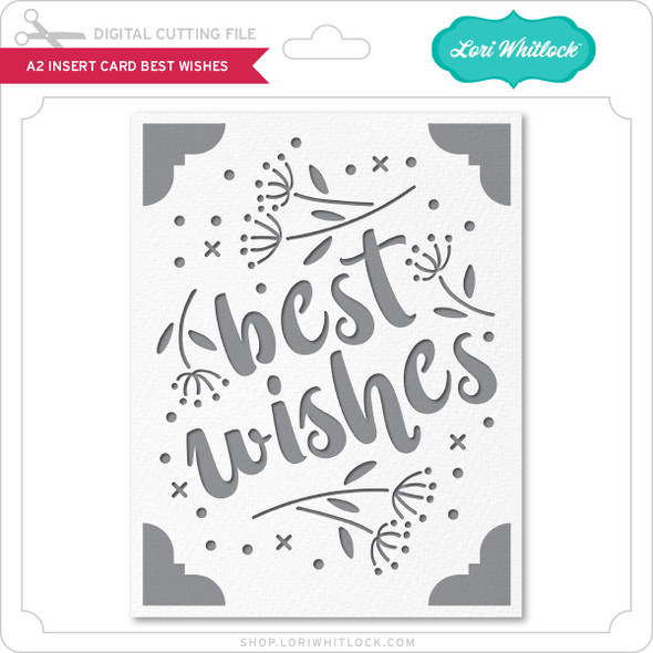 A2 Insert Card Best Wishes