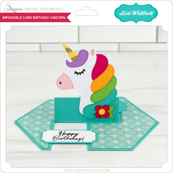 Impossible Card Birthday Unicorn