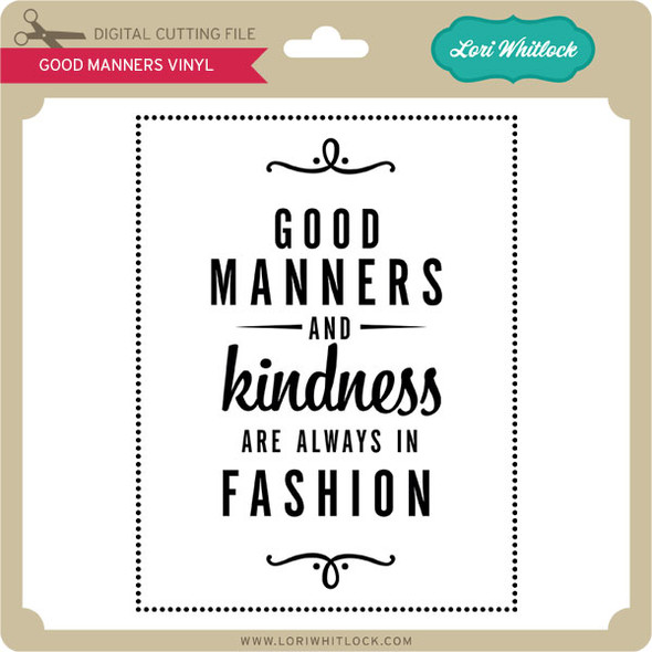 Good Manners Vinyl