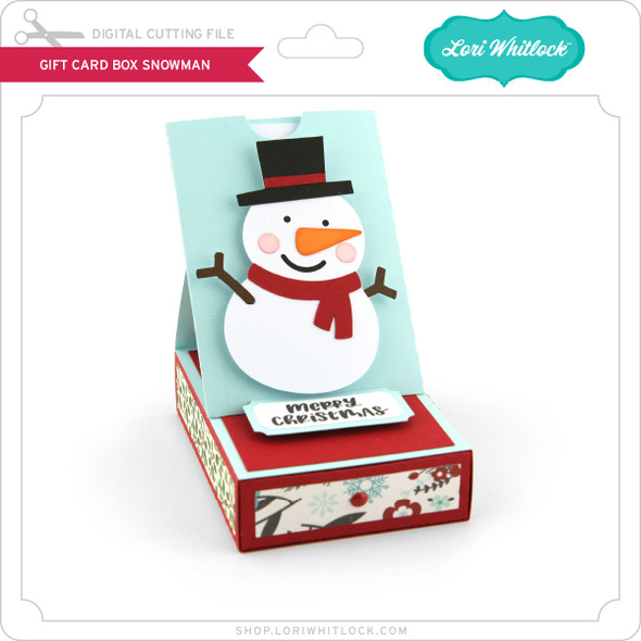 Gift Card Box Snowman