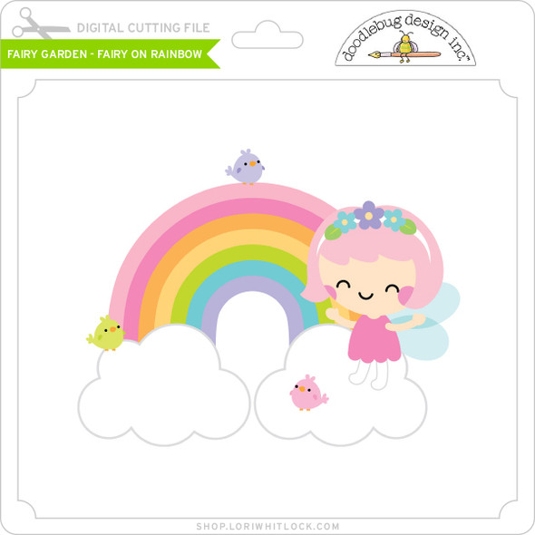 Fairy Garden - Fairy on Rainbow
