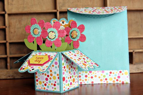 Box Card Flower Pot