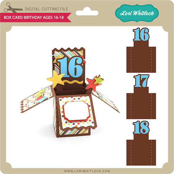 Box Card Birthday Ages 16-18