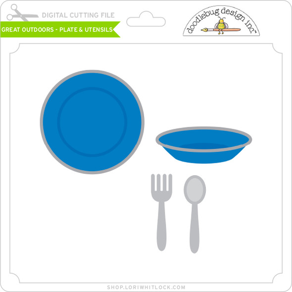 Great Outdoors - Plate & Utensils