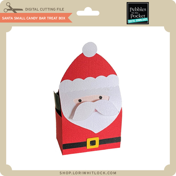 Santa Small Candy Bar Treat Box