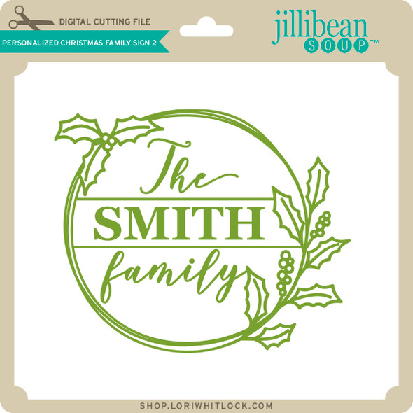 Personalized Christmas Family Sign 2
