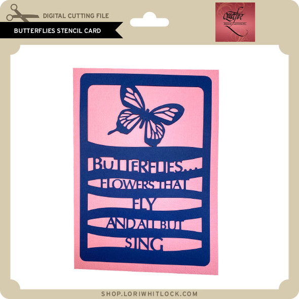 Butterflies Stencil Card