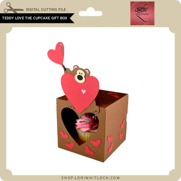 Teddy Love Cupcake Gift Box