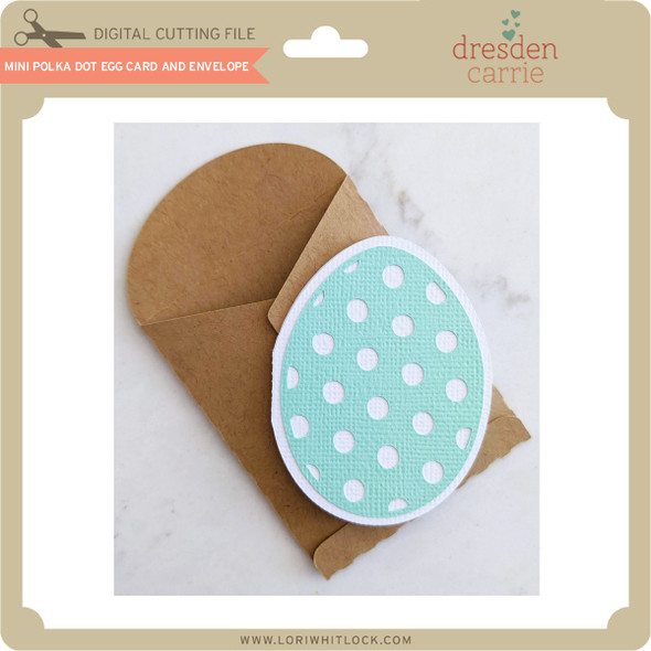 Mini Polka Dot Egg Card and Envelope