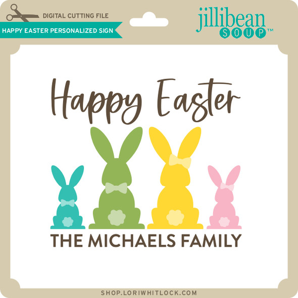 Happy Easter Personalized Sign