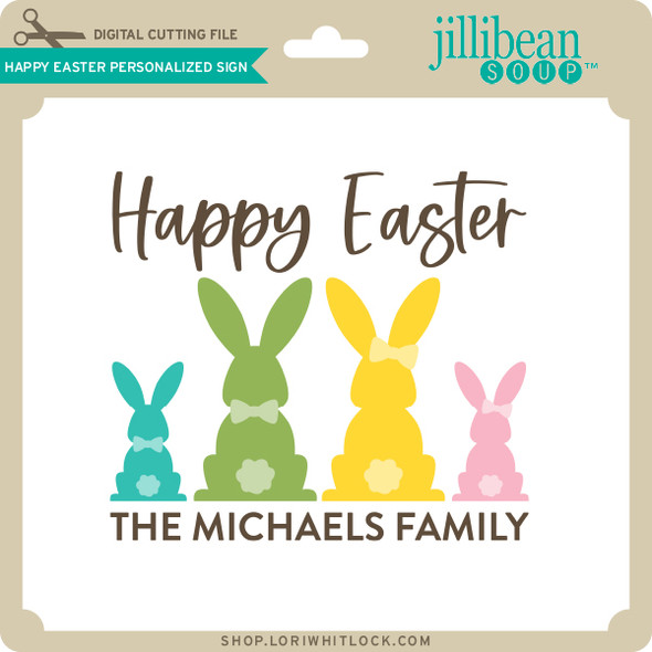 Happy Easter Personalized Sign Happy Easter Personalized Sign