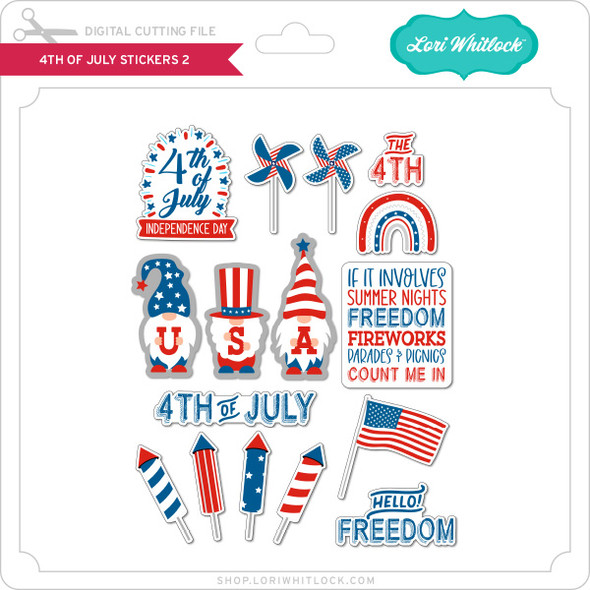 4th of July Stickers 2