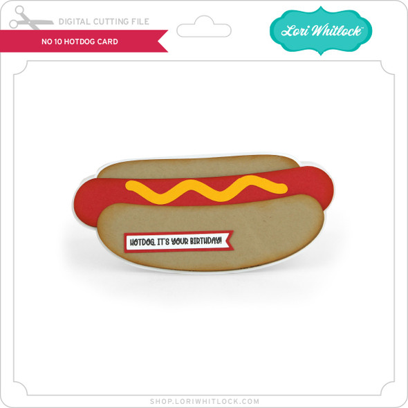No 10 Hot Dog Card