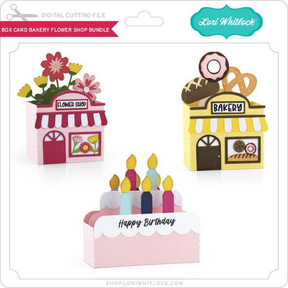 Box Card Bakery Flower Shop Bundle