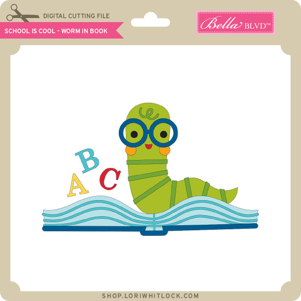 School is Cool - Worm in Book