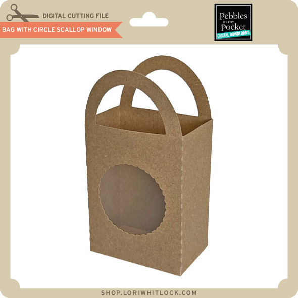 Bag with Circle Scallop Window