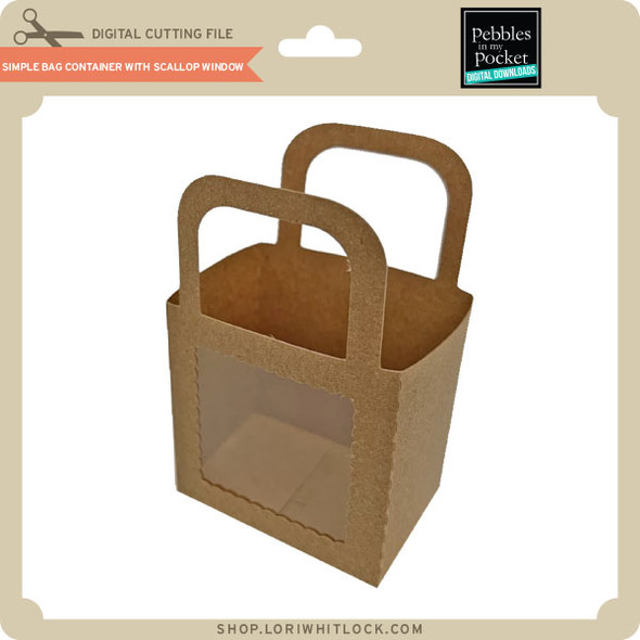 SImple Bag Container with Scallop Window