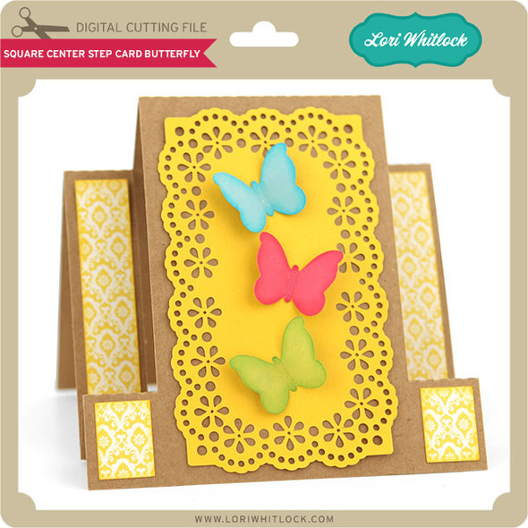 Square Center Step Card Butterfly