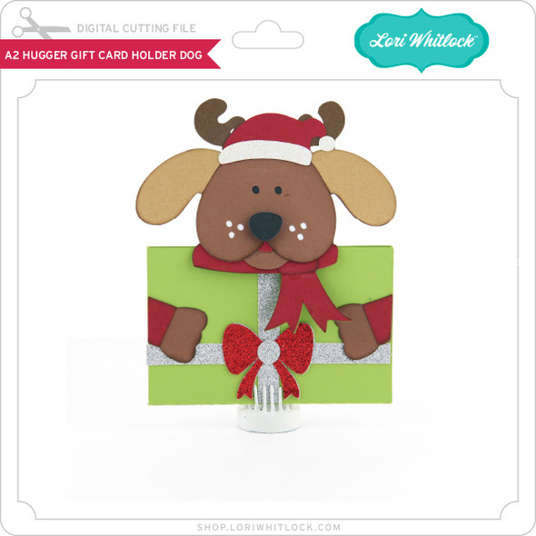 A2 Hugger Gift Card Holder Dog