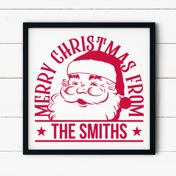 Merry Christmas Personalized Sign 3