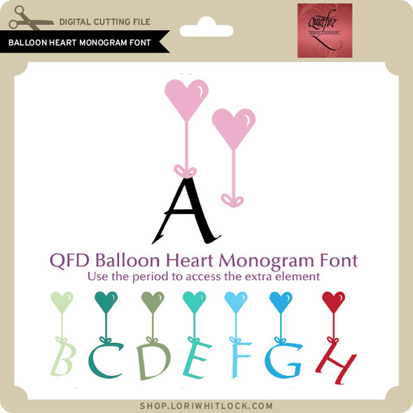 Balloon Heart Monogram