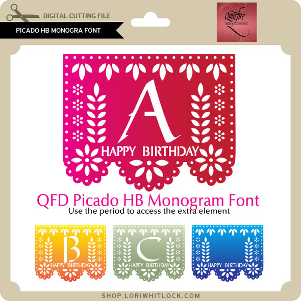 Picado Happy BD Monogram Font