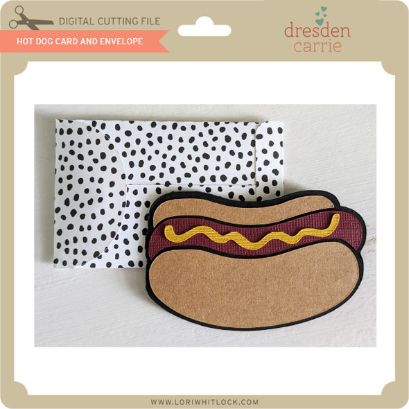 Hot Dog Card And Envelope