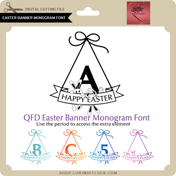 Easter Banner Monogram Font