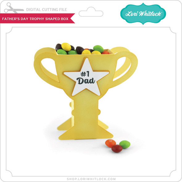 Father's Day Trophy Shaped Box