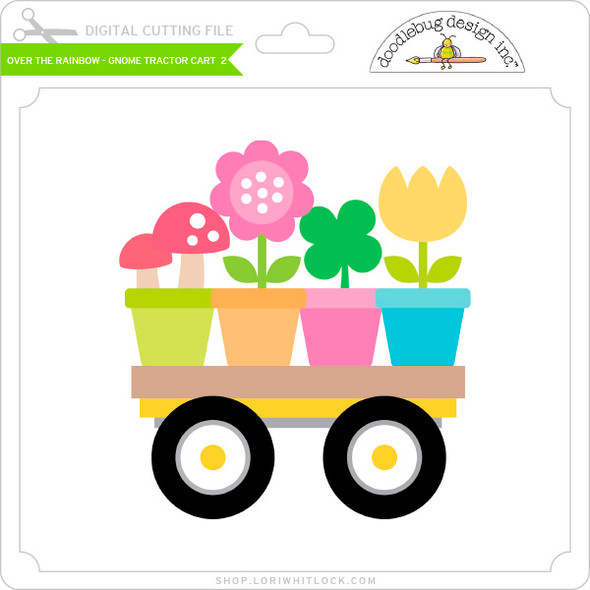 Over The Rainbow - Gnome Tractor Cart 2