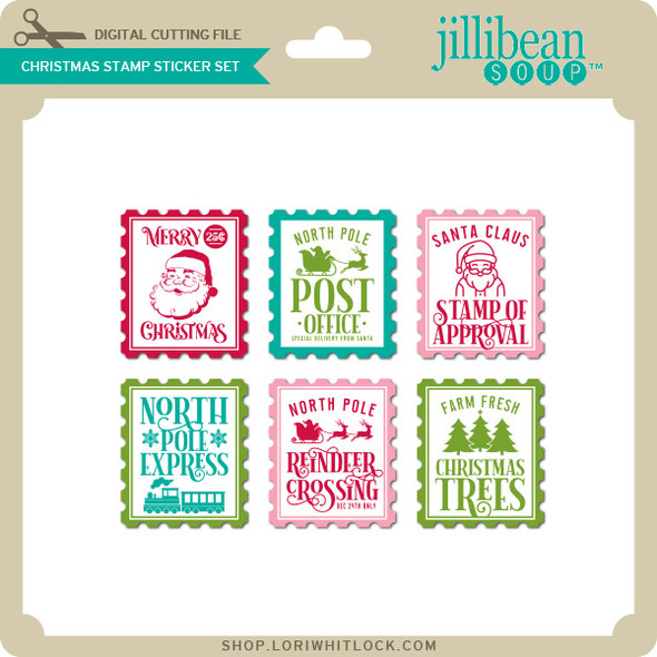 Christmas Stamp Sticker Set