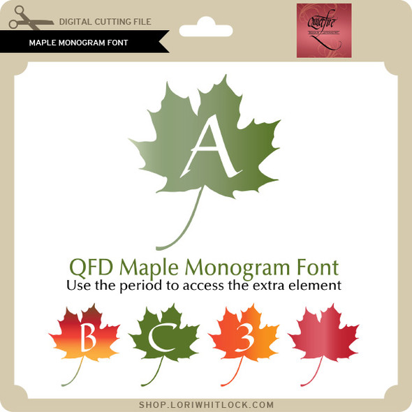 Maple Monogram Font