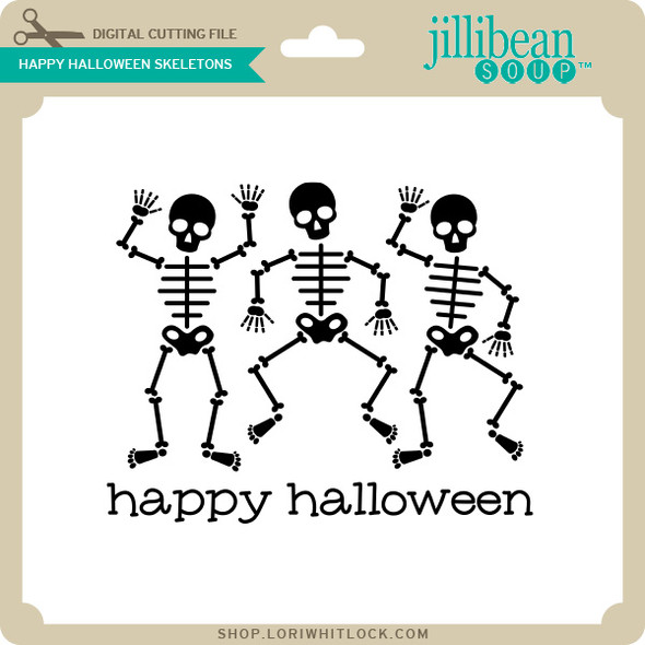 Happy Halloween Skeletons Happy Halloween Skeletons