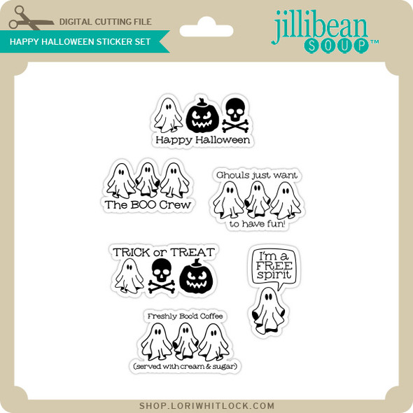 Happy Haloween Sticker Set