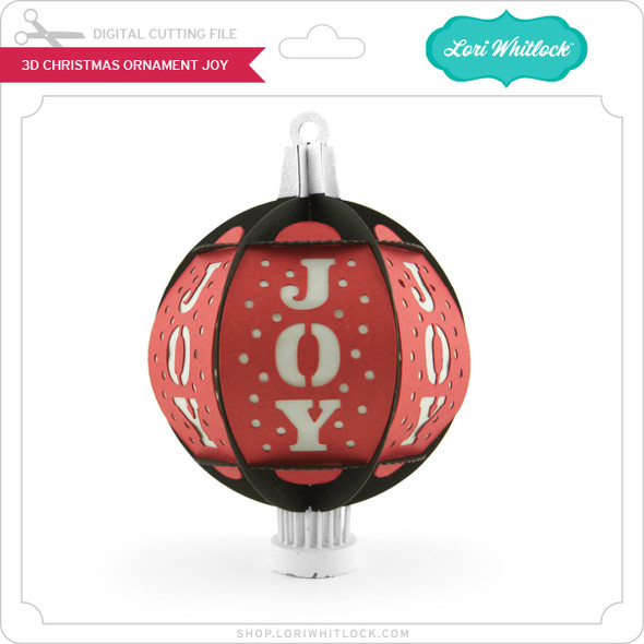 3D Christmas Ornament Joy