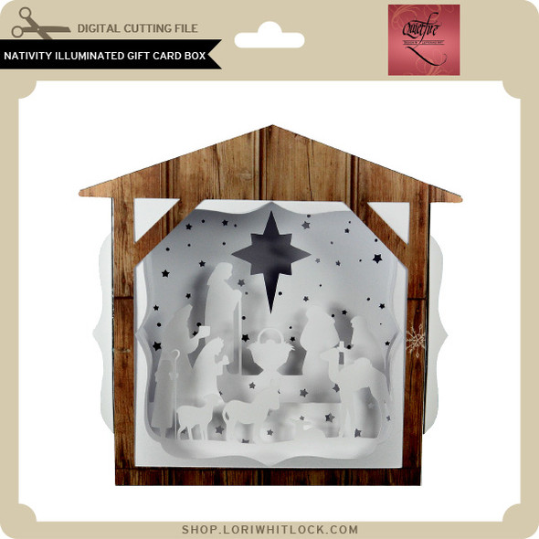 Nativity Illuminated Gift Card Box