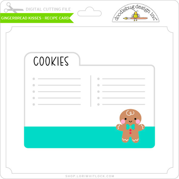 Gingerbread Kisses - Recipe Card