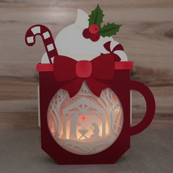 Mug Lighted Shadowbox Decor Bundle