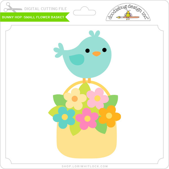 Bunny Hop - Small Flower Basket