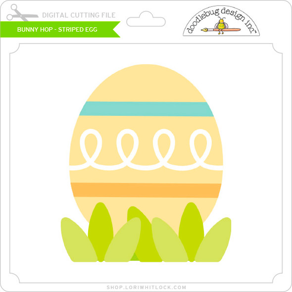 Bunny Hop - Striped Egg