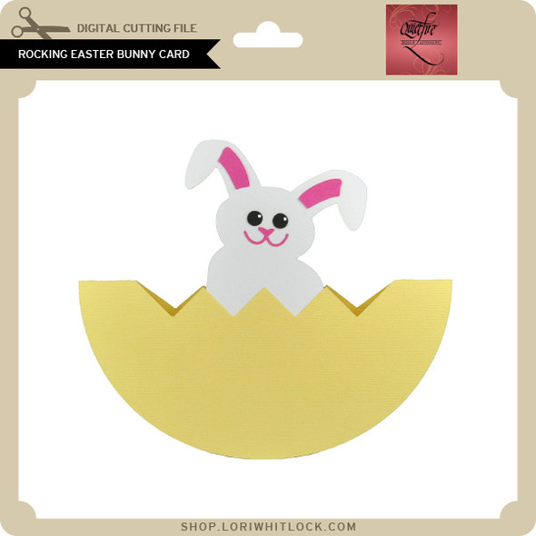 Rocking Easter Bunny Card